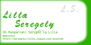 lilla seregely business card